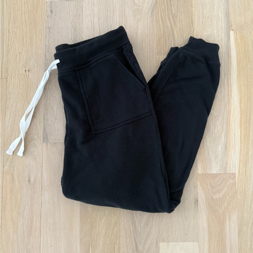 J. Crew Factory Black Joggers with White Drawstring
